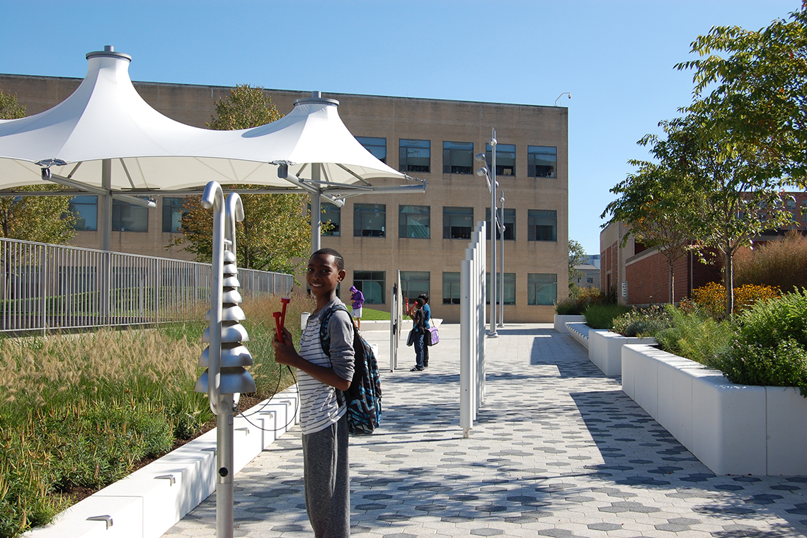 Case Study - White Plains Library (1140x760 White Plains Public Library Outdoor Musical Instruments