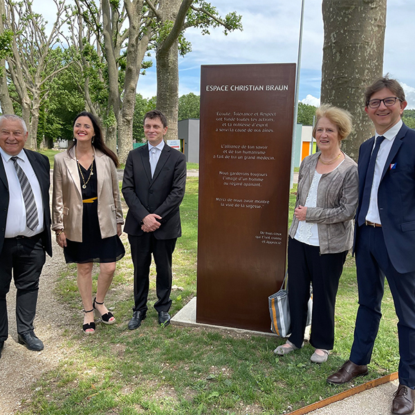 Bar-sur-Seine Hospital Dedicates New Music Garden to Much Loved Former Doctor, Troyes, France