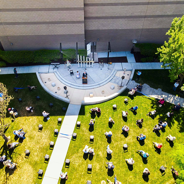 Rotary Helps Music fill the Air outside Gallo Center for the Arts, Modesto, California 