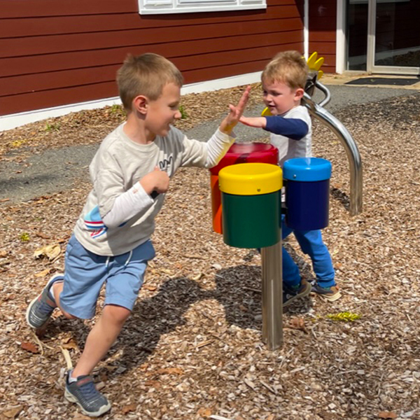 New Music Garden at Upland Country Day Pre School Encourages Collaborative Play, Chester County, PA