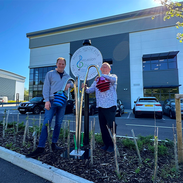 Blog - Kings Award Robin and Jody Outside Dunsbury Park